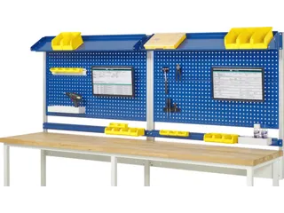 opbouwelement,v. werkbank,HxBxD 1130x3000x350mm,draagverm. 100kg,staal - 2