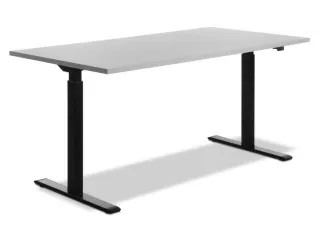Elektrisch ihv bureau,HxBxD 700-1200x1600x800mm,blad grijs - 2