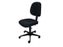 Discountoffice Esd Werkplaatsstoel Wielen Voetkruis 420-550mm Stof Antraciet