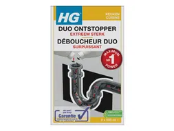 Afvoerontstopper HG keuken Duo Extreem sterk 2x500ml