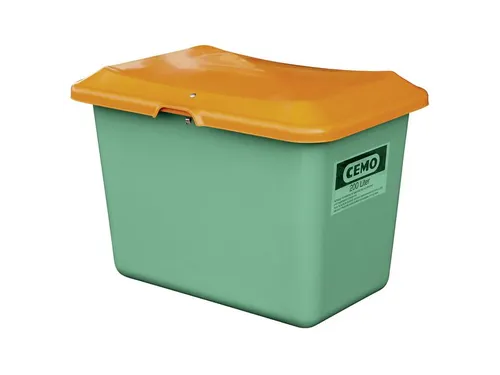 strooigoedbak,200l,HxBxD 640x890x600mm,GVK,groen,deksel oranje