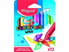 Waskrijt Maped Color'Peps Wax set á 12 kleuren