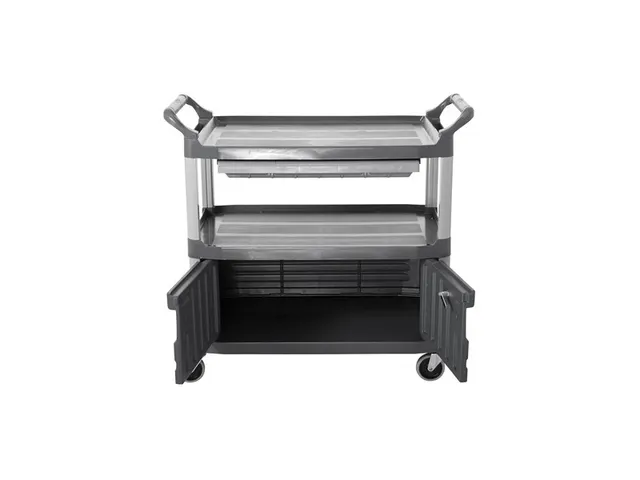 Chariot utilitaire X-tra avec tiroir et armoire Rubbermaid