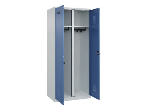 locker voor scheiding van kleding,HxBxD 1850x800x500mm,2vak