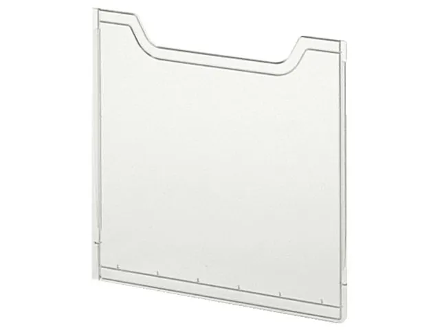 Plaque de recouvrement Exacompta porte-brochures A4 portrait transpare