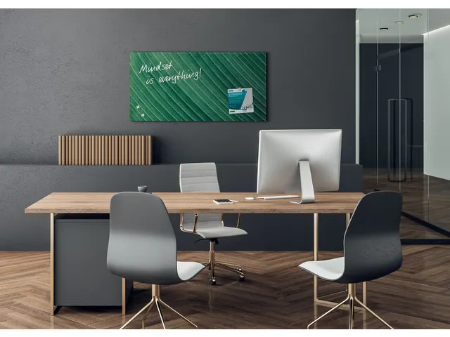 Glasmagneetbord Sigel mat PALM LEAFS 91x46cm