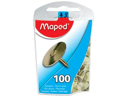 Punaises Maped messing 100 stuks