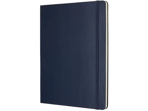 Notitieboek Moleskine XL 190x250mm blanco hard cover sapphire blue