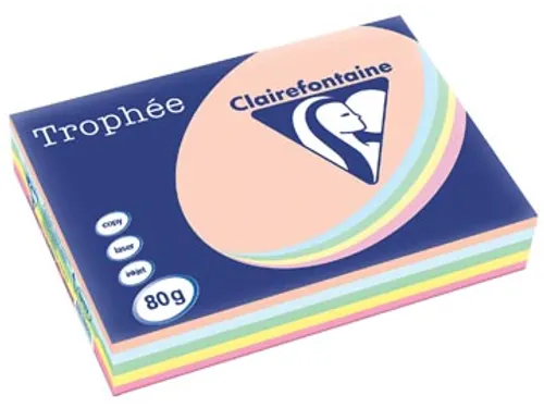 Trophée Pastel gekleurd papier A3 80 gram 500vel Assorti
