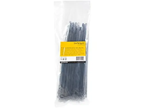 25cm Herbruikbare Kabelbinders zwart nylon 100 stuks