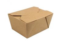 Biodore Bak Karton/PLA maaltijdtray 105x130x6cm 50 stuks