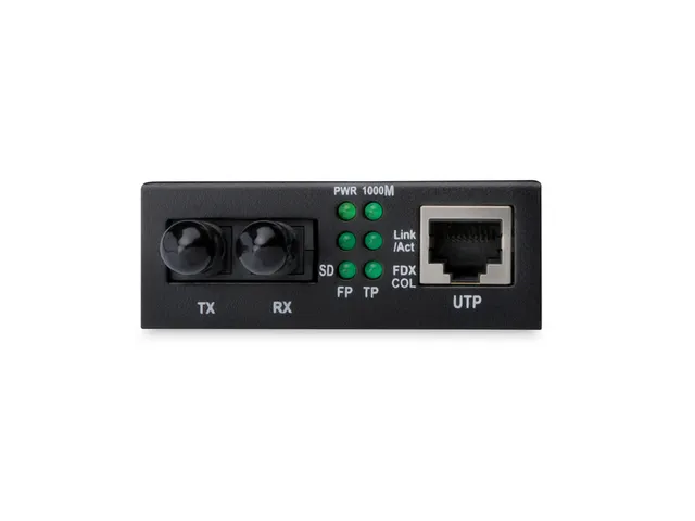 Fast Ethernet-mediaconverter, RJ45 / ST