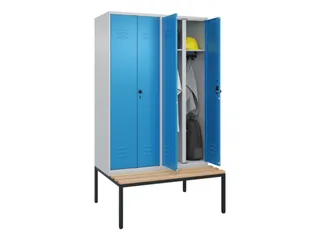 locker voor scheiding van kleding,HxBxD 2120x1200x815mm,4vak - 2