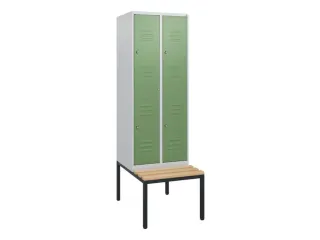 Dubbeldekse dekenkist,HxBxD 1950x600x815mm,2x2vak.,vak B 300mm - 1