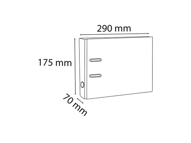 Ordner gemarm.K A5 h orizon. 70mm grijs