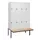 Dubbeldekse dekenkist,HxBxD 1950x1200x815mm,4x2vak.,vak B 300mm