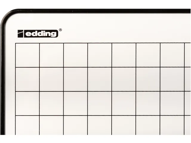 Wisbord Legamaster gelakt staal geruit + blanco