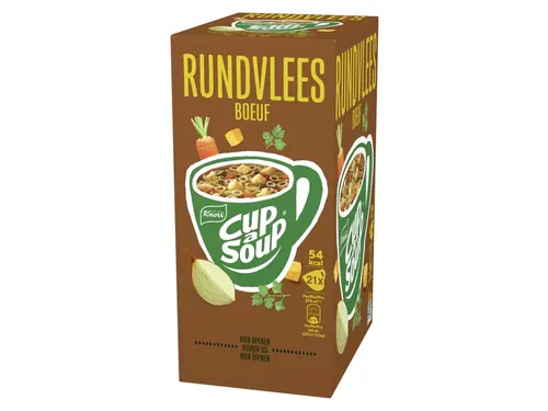 Cup-a-Soup Knorr rundvlees 21x175ml Voordeelbundel