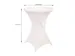 Housse de table haute BRASQ 80cm blanc