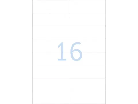 Gekleurde Etiketten 105x37mm Fluor Oranje 42417