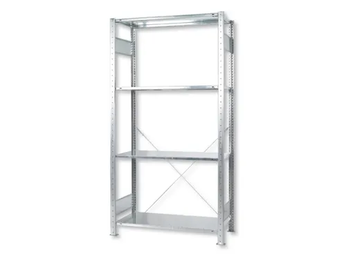 legbordstelling,grondveld,Green,HxBxD 2000x1000x600mm,4xStalen bodem