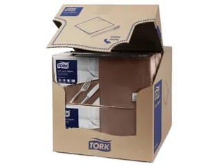 Tork 477872 Soft Lunchservet Advanced Bruin 33x33cm - 2