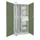 verticale kast,HxBxD 1950x1000x600mm,RAL7035,front RAL6011