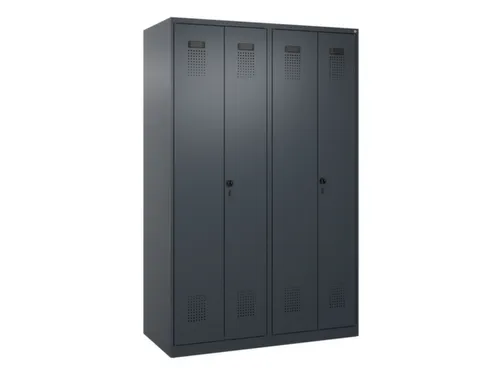 locker voor scheiding van kleding,HxBxD 1850x1200x500mm,4vak