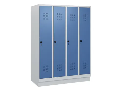 schoollocker,HxBxD 1630x1200x500mm,4vak,vak B 300mm,draaigrendel