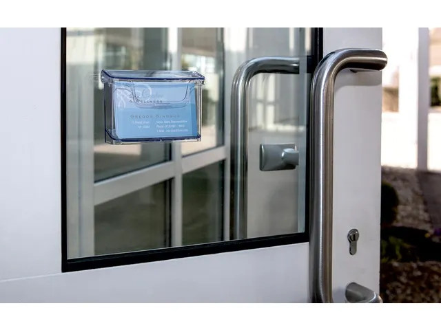 buitenvisitekaarthouder Sigel wandmodel 105x76x45mm transparant acryl