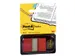 Indextabs 3M Post-it 680 25.4x43.2mm rood