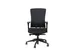 Siège de bureau série 400-NPR Comfort tissu Noir piètement noir