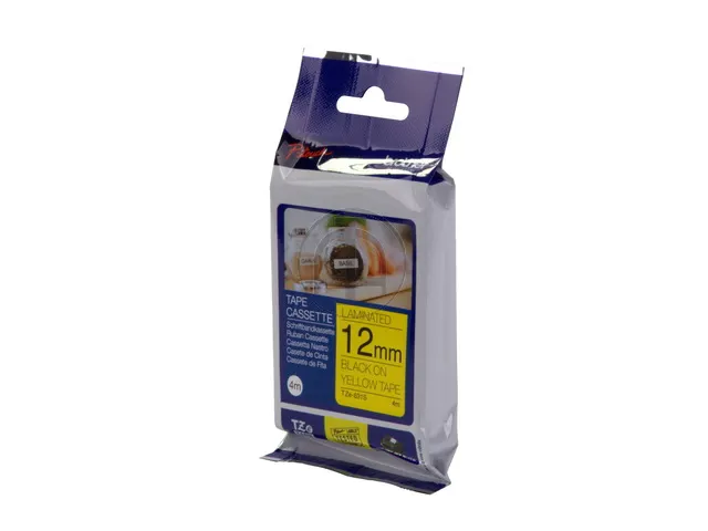 TZE631S BROTHER P-TOUCH 12mm zwart op geel