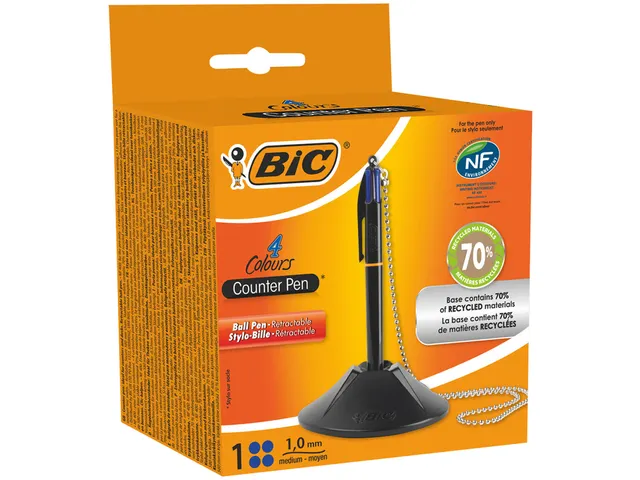 Baliebalpen Bic Medium met ketting Zwart/blauw