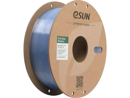 eSUN 3D printer Filament PLA-Clear 1,75mm Blauw Crystal 1kg