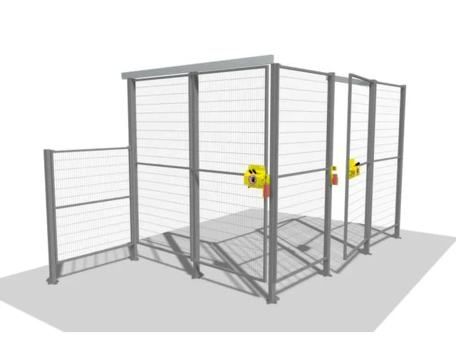 Porte battante pour protection machine grillagée hauteur de la porte