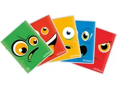 Splendid schriften 120 bladzijden, geruit 5mm 165x210mm assorti