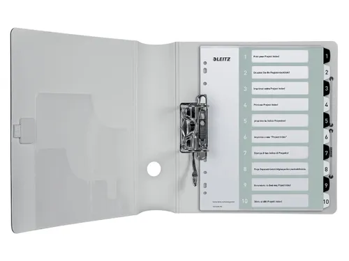 WOW printbare index, 10 tabs, zwart-wit