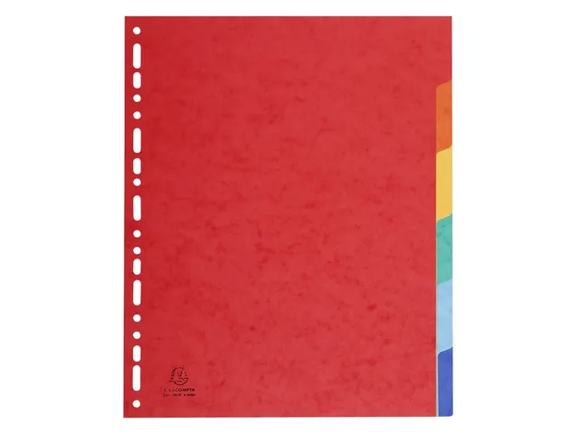 Tabbladen glanskarton 225g 6 tabs - A4 maxi