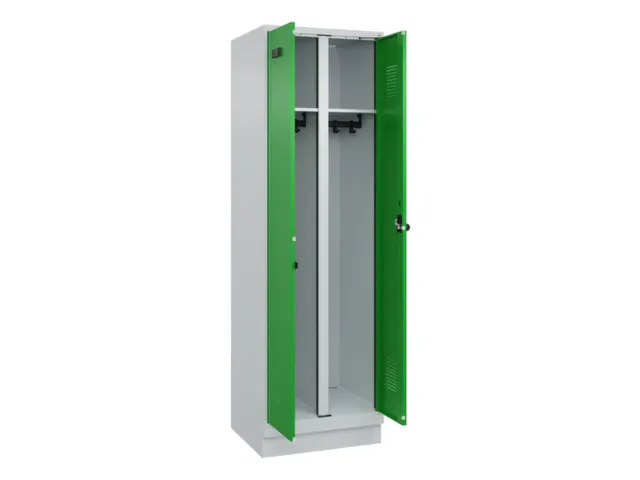 locker voor scheiding van kleding,HxBxD 1950x600x500mm,2vak