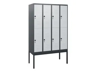 dubbeldekse locker,HxBxD 1950x1200x500mm,4x2vak.,vak B 300mm - 1