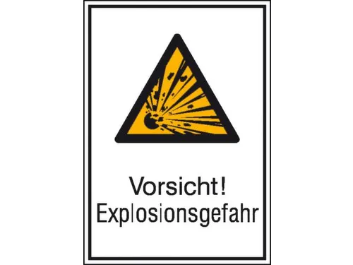 waarschuwings-combibord,v. binnen/buiten,Pas op! Explosiegevaar