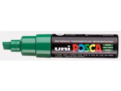 Verfstift Posca PC8K Brede punt 8mm schuin donkergroen