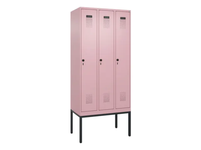 armoire vestiaire noir et blanc,HxlxP 2120x900x500mm,3compart.