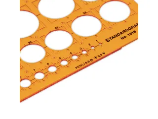 Sjabloon cirkel Standardgraph 1-36mm 25 cirkels - 4