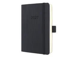 Dagagenda Conceptum A6 2027 (NL/FR/EN/DU) zwart Softcover