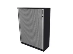 jaloeziedeurkast,HxBxD 1545x1200x445mm,3xhouten vloer,4 OH,CC-zwart