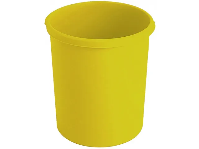 Kunststof Papierbak 30 Liter Geel