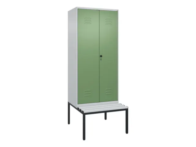 locker voor scheiding van kleding,HxBxD 2120x800x815mm,2vak