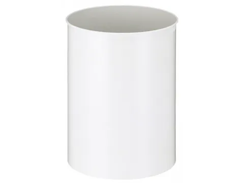 Ronde Papierbak Metaal 30 Liter Wit